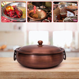 Copper Hot Chafing Dish - Reinforced, Sturdy For Party, Picnic & More