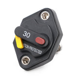 12-32V Circuit Breaker Trolling Motor Car Marine Boat Stereo Audio Inline Inverter Waterproof with Manual Reset Switch Fuse 30A