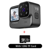 4K/30FPS WiFi Anti-shake V9 Action Camera Go with Remote Control Screen Underwater Waterproof Helmet Camcorder Drive Recorder