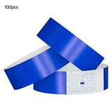 Waterproottendance Bracelets Fade-resistant 100pcs Waterproof Synthetic Paper Wristbands Events for Amusement