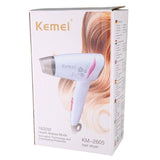 Kemei hair dryer KM-2605 foldable hair dryer for student and travel