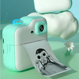 Q6 Kids Camera Instant Thermal 2.4 Inch Screen Photo Printer 48MP 32GB Card with RGB Light Video Recording Printing
