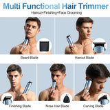 RESUXI NK-969 Professional 5 in Trimmer for Barber Multi-function Men's Clipper Electric Shaver Hair Cutting hines