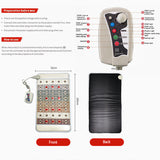 Heating Stone Massage Cushion - Far Infrared Photon Therapy, Gemstone, Negative Ion, Pulse Electromagnetic Field Pad.