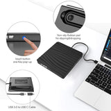 5pcs 12.7mm SATA External Case DVD CD-ROM Player 5Gbps USB3.0 Type-C Optical Drive Enclosure Box for Laptop Notebook