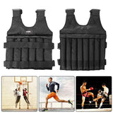 Jacket Weighted Vest 1680D Oxford Cloth 20/50kg Adjustable Fast Drying Wear-resistant For Exercise Training Fiess