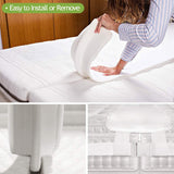 Top-2X Bridge to King Converter Kit Adjustable Mattress for BedspaceFiller Twin Bed Connector