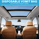 50 Pcs Vomit White Throw Up Sick Bags For Motion Morning Sickness And Hangovers Travel Disposable Paper Puke Bag