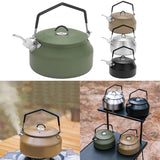 Coffee Maker Kettle 1 Set Replacement Rubber Coated Stainless Steel 1L Accessories Aluminum Alloy Office Outdoor