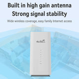 LTE 300Mbps CPE 4G WiFi Router 3 RJ45 with SIM Card Slot Wide Coverage Internal Antenna for Indoor Outdoor