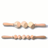 Type solid wood dice rolling steel rods home meridian dredging the scrapping stick general massage whole body