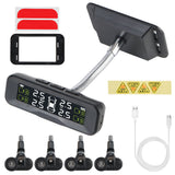 High Precision Car Pressure Monitoring System Solar TPMS Sensor Angle Adjustable Winderscreen Suction Tire Tester Universal