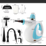Portable High-Temperature Steamer - For Household, Kitchen & Car, Handheld Steam Cleaner with EU/US Plug