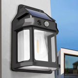 Support 3 Modes Solar Tungsten Wall Waterproof Motion and Light Sensor Lamp for Home Outdoor Garden Patio Fence