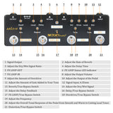 MOSKYaudio SOL918 Multi Effects Pedal Reverb Delay FX Loop Overdrive Effect Pedal Guitar Accessories Guitar Multi Effect Pedal