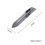 Carbon Steel Blade Plastic Handle Rounded Front Finishing Plaster Trowel Construction Concrete Spatula Tool