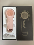 Multifunctional LED Red Blue Light Heat Cold Waterproof Electric Facial Cleansing Brush Portable Silicone Electric Face Scrubber