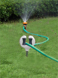 Metal Pin Water Pipe Rack Top Roller Lawn Spike Holder Garden Watering Hose Positioning Guide