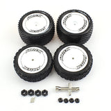 Wheel Tire Tyre With Hex Nut For Wltoys 104001 104002 1/10 RC Car Upgrades Parts Spare Accessories