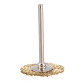 10 x Brass Wire Round Brushes Disc Pot Brush for Dremel 25MM