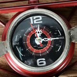 Retro Style Aircraft Wall Clock Iron Decoration Clock Wall Hanging Art Clock Living Room Dining Wall Decorative Airplane Clock
