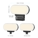 1Set 3000Mah Portable Mini Fill Light Cell Phone Photo Photography 78 Led Pocket Light Black&White