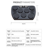 Electronic Drum Set Practice Pad Digital Midi Drum Pads Speaker Pedals Sticks with Drumsticks Foot Pedals Percussion Instruments