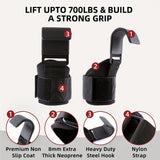 1pair Heavy Lifting Hooks Heavy Lifting Wrist Straps, Pull Up Deadlift Straps Power Lifting Grip Pads