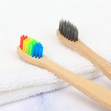 10/20/40PCS Children'S Colorful Toothbrush Natural Bamboo Tooth Brush Set Soft Bristle Charcoal Bamboo Toothbrushes Oral Care