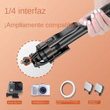 Mobile Bluetooth selfie stick, handheld stabilizer with fill light, ground extender, live streaming stand, tripod