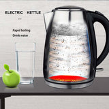 Electric Kettle 1.7L Tea Coffee Stainless Steel 2200W Portable Travel Water Boiler Pot For Hotel Family Trip Dropshipping