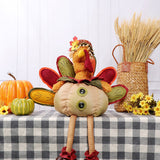 Ornaments For Fall Cute Long Fabric Turkeys with Telescng Legs Doll Personalized Holiday Party Decor