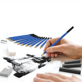 32pcs/set Sketch Pencil Set Wooden Art Drawing Kit Portable Painting Sketching Writing Supplies