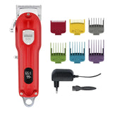 HOTSALE WMARK NG-2025B All-Metal Clipper with Charge Stand LED Display 2500mAh 6500 RPM 9CR18 Blade Hair Cutting hine