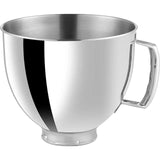 4.5 & 5 QT Stainless Steel Mixer Stand Mixers,Strong and Durable Replacement Bowl for KitchenAid