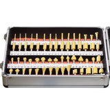 For Electric Edge Trimmer 100Pcs/set 1/4" Shank 6.35Mm Tungsten Carbide Router Drill Bit Woodworking Router Set carpentry suit
