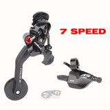 Folding 5 7 9 Speed Chain Tensioner For Brompton Bicycle Transmission 5/7/9s Cable Lever Paddle Guide Bike Rear Derailleur