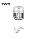Portable Mini USB Electric Food Mixer - Ideal for Kitchen, Meat, Garlic, Vegetables & Chili