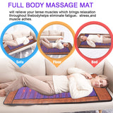Infrared Heating Treatment Amethyst Mat Photon Hot Stone Therapy Natural Jade Back Massage cushion For Yoga Pain Stress Relief