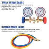 Fit for R12 R22 R404A R134A Air Condition Refrigeration Recharge Easy Operate Refrigerant Manifold Gauge Set