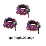 39ft 100LED Purple And Orange,Green Halloween Lights, Halloween String Lights 8 Modes Outdoor Waterproof Lights For Decoration