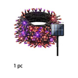 39ft 100LED Purple And Orange,Green Halloween Lights, Halloween String Lights 8 Modes Outdoor Waterproof Lights For Decoration