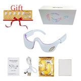 3D Electric Eye Massager Dark Circles Fatigue Relief ENS Microcurrent Eye Massage Machine Eye Massager Wrinkle PatchesTreatments