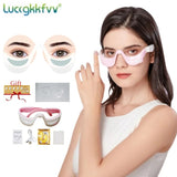 3D Electric Eye Massager Dark Circles Fatigue Relief ENS Microcurrent Eye Massage Machine Eye Massager Wrinkle PatchesTreatments