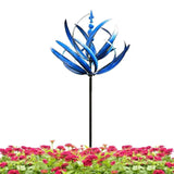 3D Wind Spinner Dynamic 3D Lotus Windmill Beautiful Lotus Design Outdoor Decorative Accessory For Balconies Porches Patios