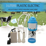 3L Electric Milking Machine Or Only Tube for Goat Cattle Automatic Vacuum Motor Pump Milker 110V-220V Electric Milker Livestock