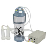 3L Electric Milking Machine Portable Plastic Double Head Vacuum Pump Milker for Farm Sheep Cows Goats Farm Feeding Tools