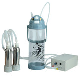 3L Electric Milking Machine Portable Plastic Double Head Vacuum Pump Milker for Farm Sheep Cows Goats Farm Feeding Tools