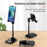 Foldable Tablet Mobile Phone Desktop Holder Aluminum Alloy Telescopic Bracket For Live video Learning Cellphone Stand