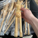 New Wooden Cat-Shaped Back DIY Scratching Stick Made Of Solid Wood